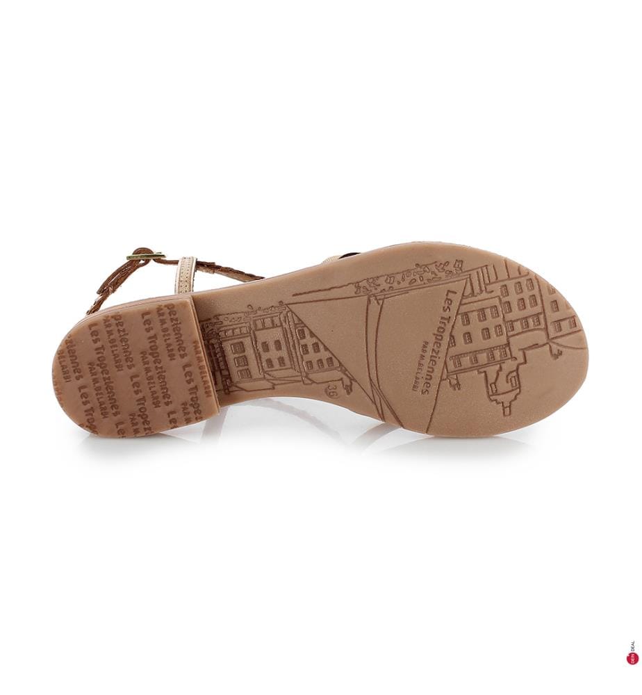 Leather Sandals Monatres - Gold