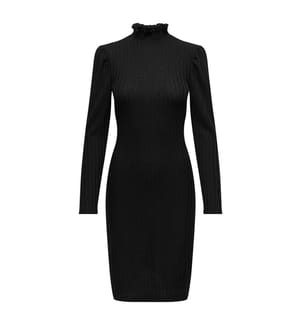 Regular Fit Kurzes Kleid - Schwarz