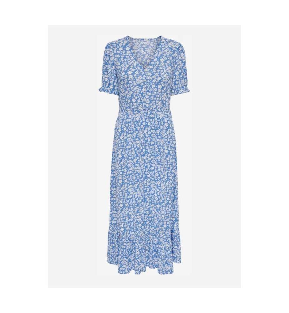 Maxi abito Marianne - Blu e bianco