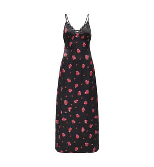 Langes Kleid - Schwarz