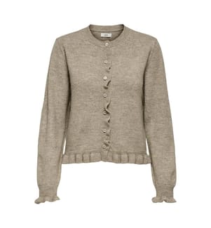 Strickjacke - Greige Melange