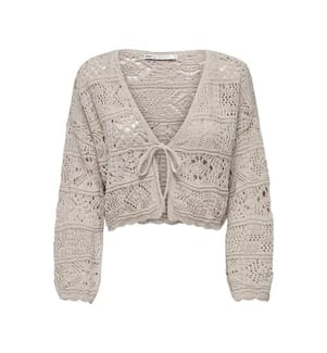 Strickjacke Beach - Hellgrau