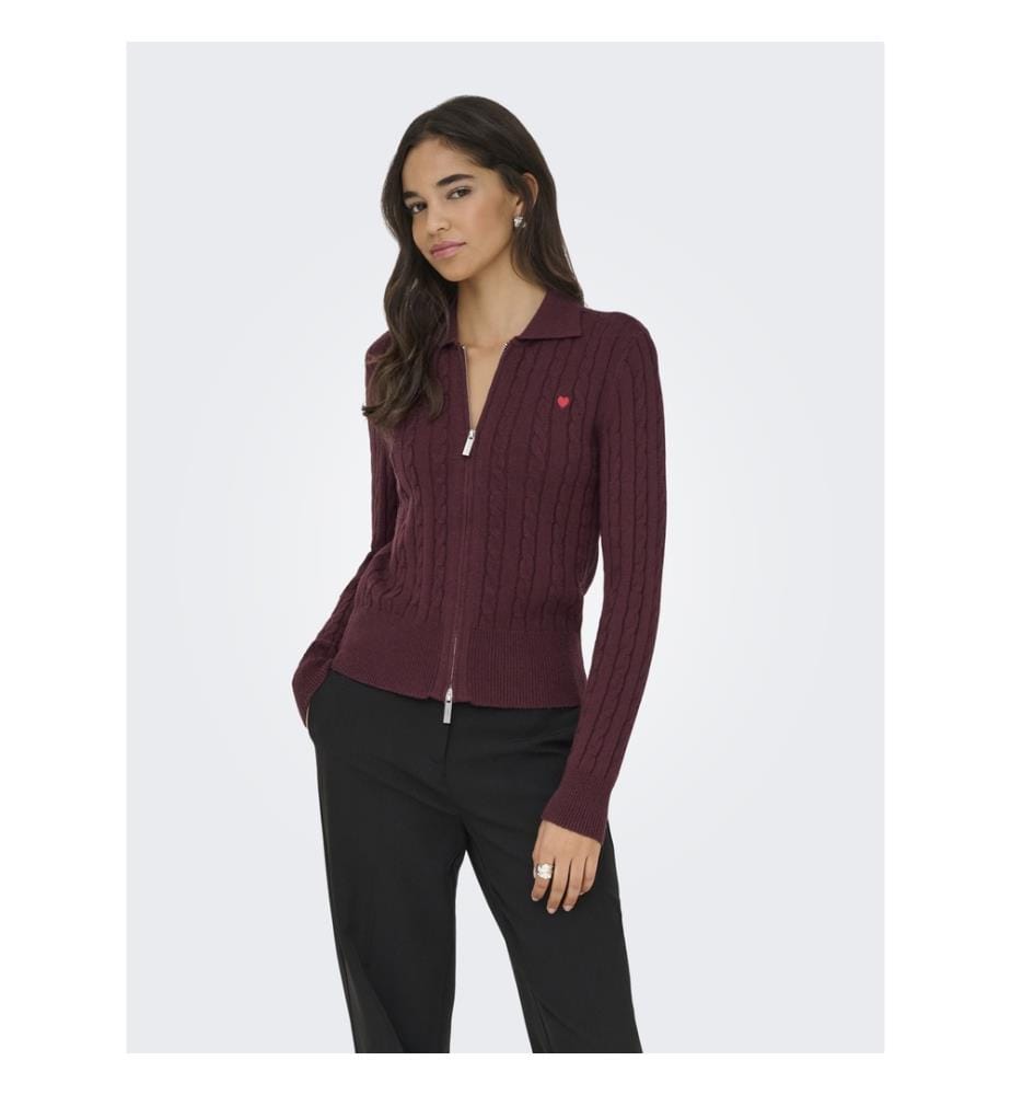 Cardigan en maille - Chocolat gourmand