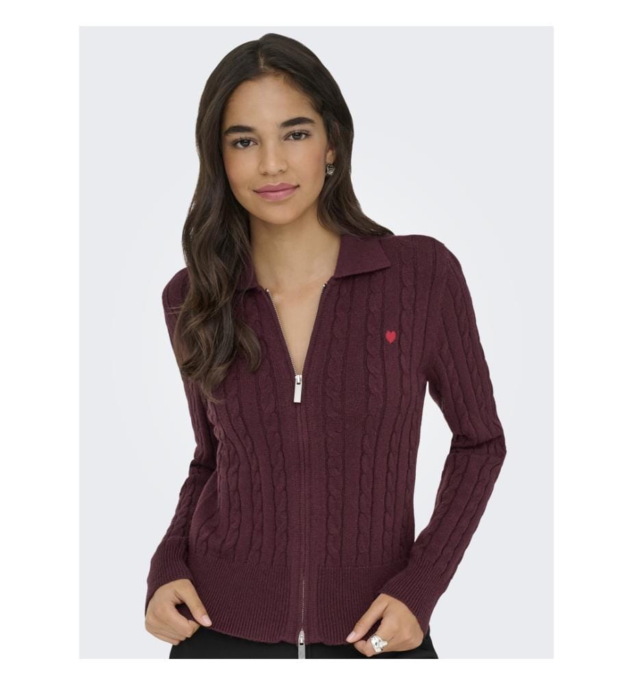 Cardigan en maille - Chocolat gourmand