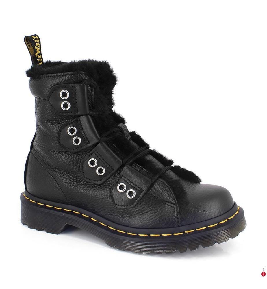 Stiefel 1460 Faux Fur Lined - Schwarz
