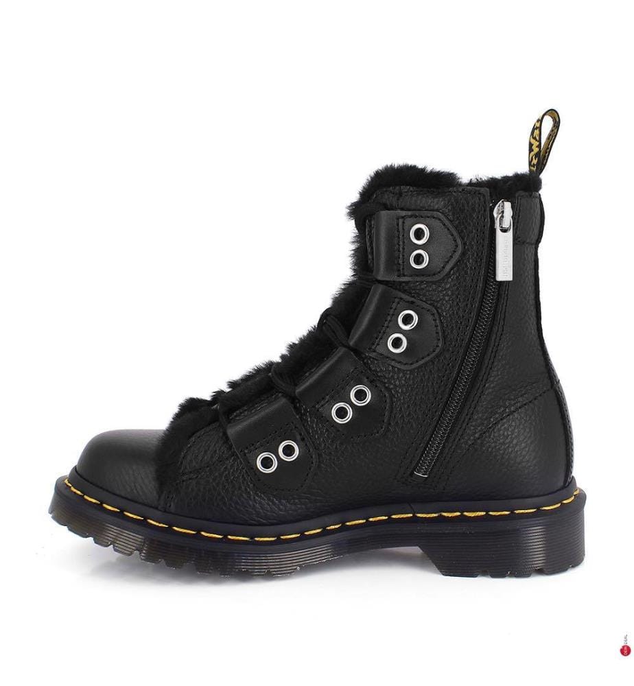 Stiefel 1460 Faux Fur Lined - Schwarz