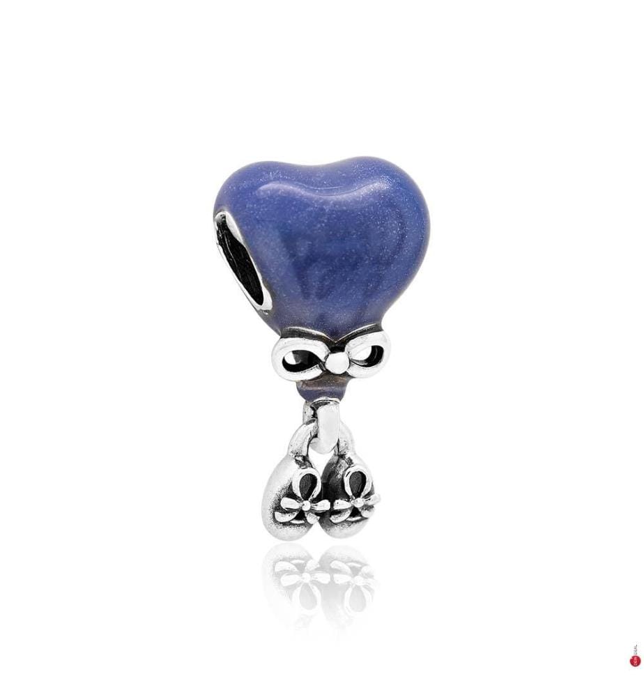 Charm Geschlechtsoffenbarung Junge Farbwechsel - Silber 925/1000e