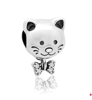 Charm Cat - Argento