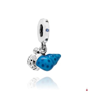 Ciondolo Bernard-L'Hermite fosforescente - Argento 925/1000e