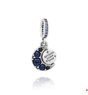 Ciondolo rotante con luna scintillante - Argento 925/1000e