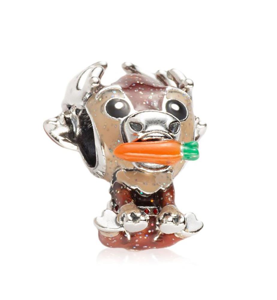 Disney Frozen Sven Anhänger - Silber & Multicolor