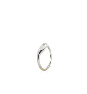 Pandora Me Bague demi-sceau en émail Argent 925 - Argent