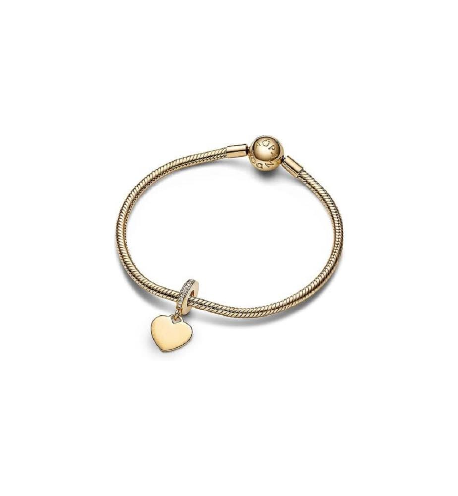 Gravur Charm Herz Moments - Gold