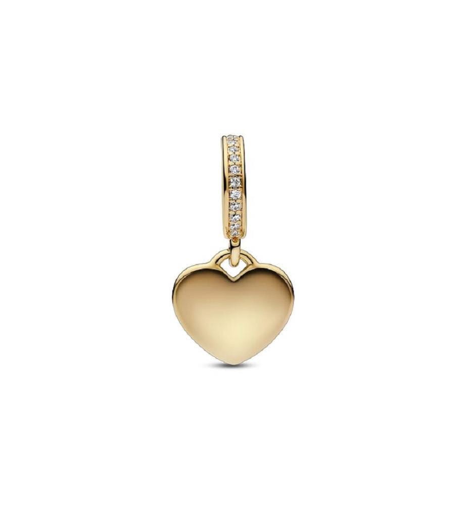 Gravur Charm Herz Moments - Gold