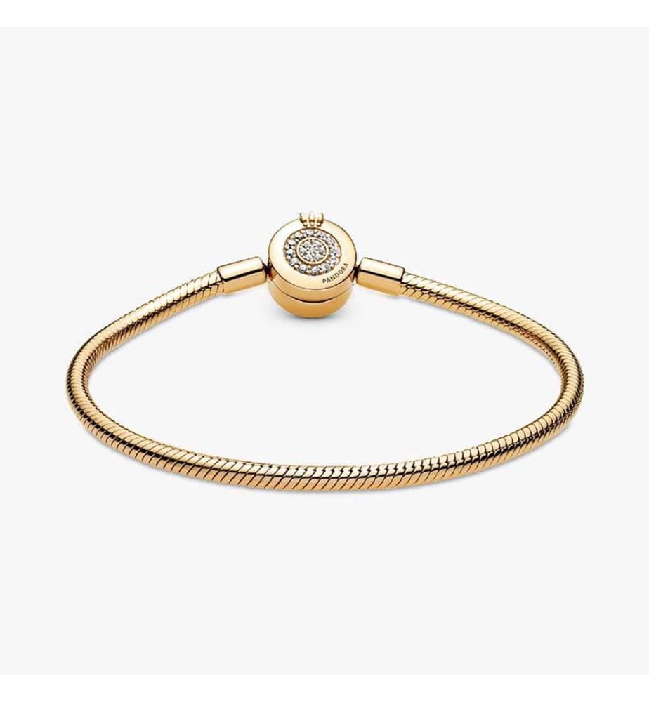 14k vergoldetes Schlangenarmband