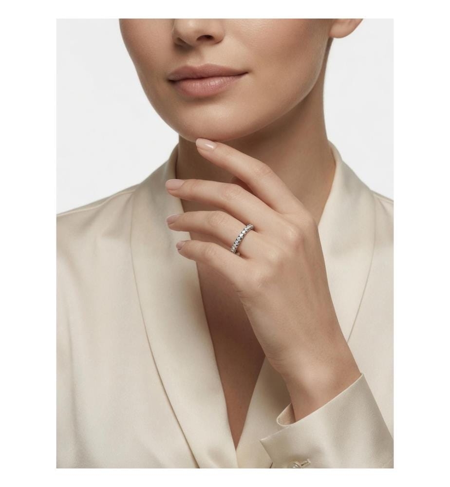 Pandora dünnen Ewigkeitsring klar - Silber
