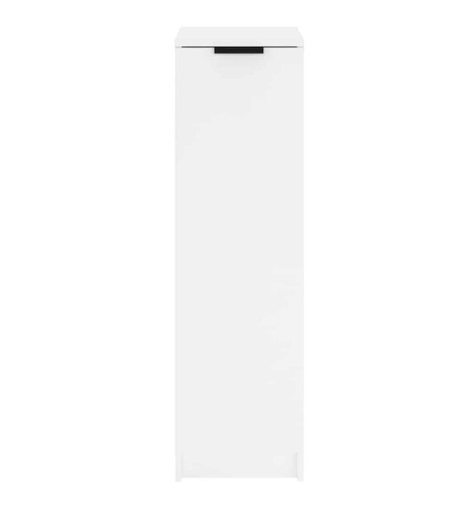Armoire à chaussures Blanc 30x35x100 cm Bois d'ingénierie