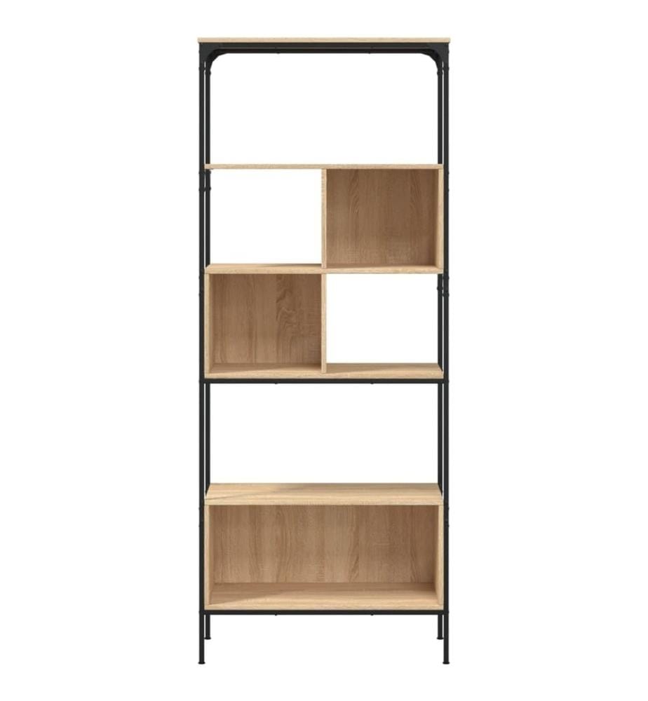 Bücherregal 5 Böden Sonoma-Eiche 76x33x188,5 cm Holzwerkstoff