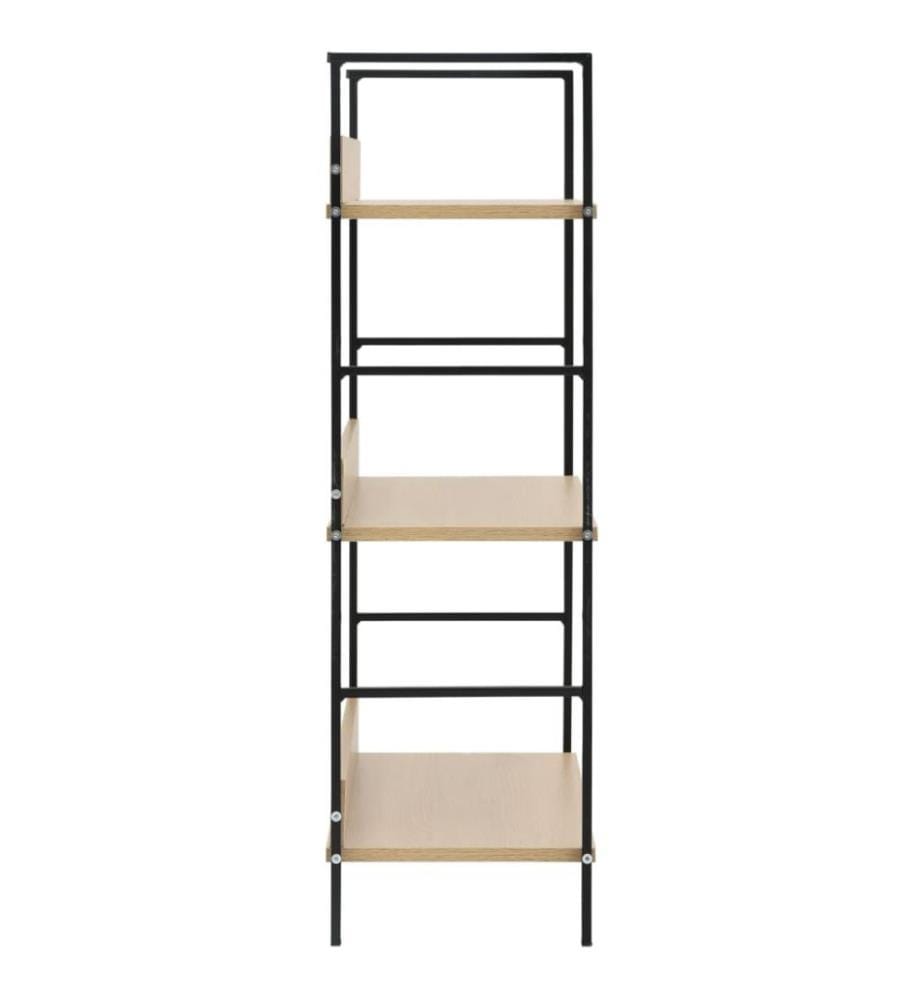 Bücherregal 3 Regalböden Eiche 60×27,6×90,5 cm Holzwerkstoff