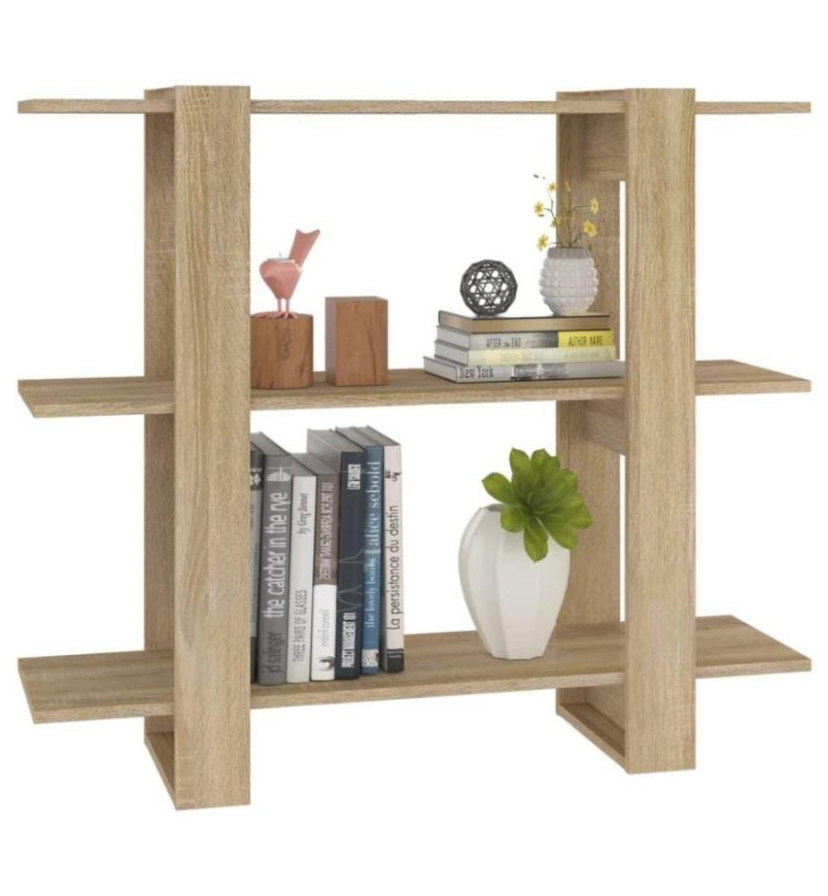 Bücherregal/Raumteiler Sonoma-Eiche 100×30×87 cm