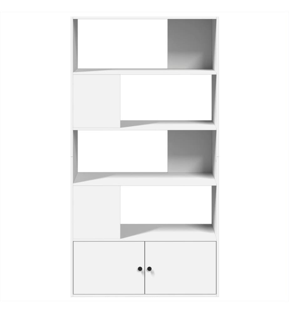 Bücherregal Weiss 100x36x189 cm Holzwerkstoff