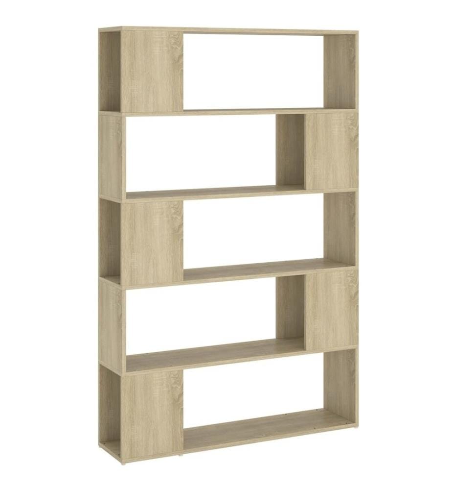 Bücherregal Raumteiler Sonoma-Eiche 100x24x155 cm Holzwerkstoff