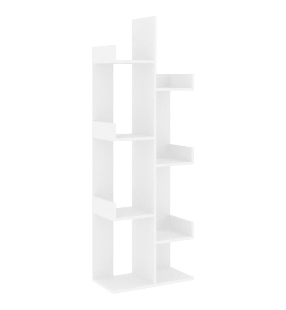 vBücherregal Weiss 48x25,5x140 cm Holzwerkstoff