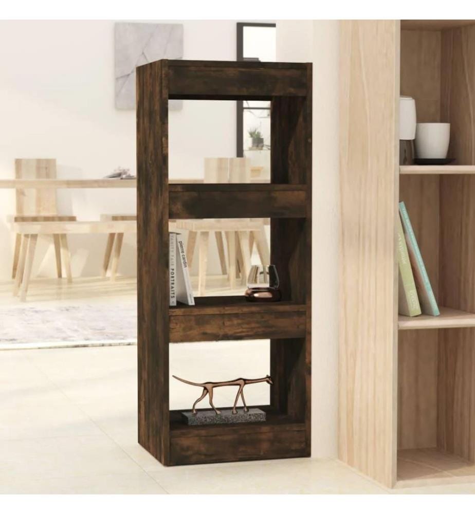 Bücherregal/Raumteiler Räuchereiche 40x30x103 cm Holzwerkstoff