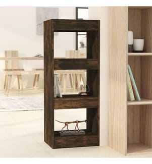 Bücherregal/Raumteiler Räuchereiche 40x30x103 cm Holzwerkstoff
