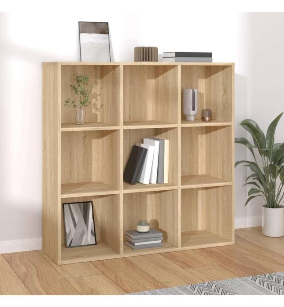 Bücherregal Sonoma-Eiche 98x30x98 cm Holzwerkstoff