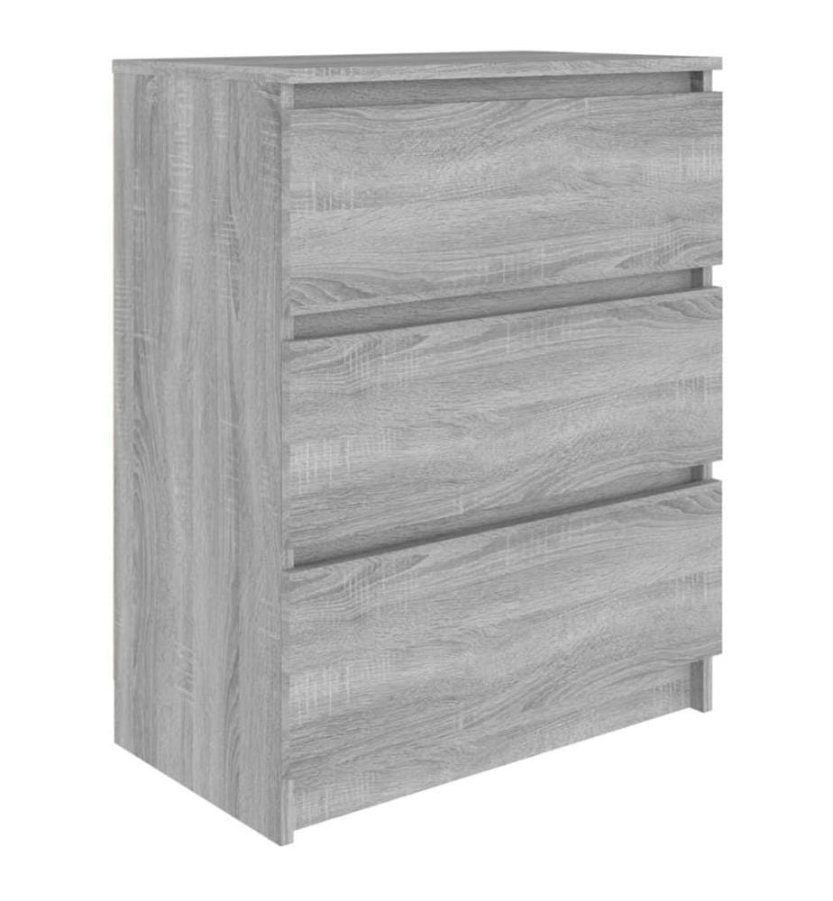 Sideboard Grau Sonoma 60x35x76 cm Holzwerkstoff