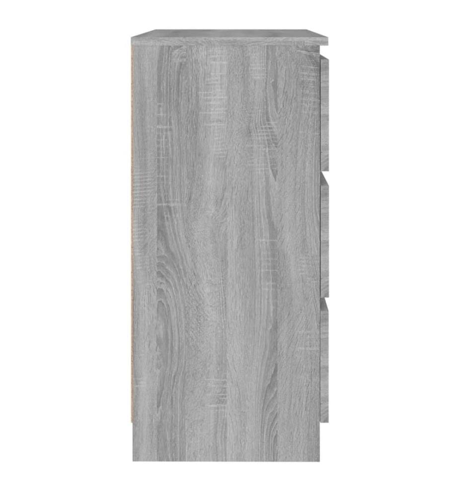 Sideboard Grau Sonoma 60x35x76 cm Holzwerkstoff