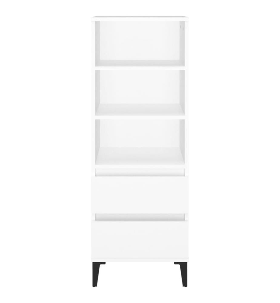 Highboard Weiss 40x36x110 cm Holzwerkstoff