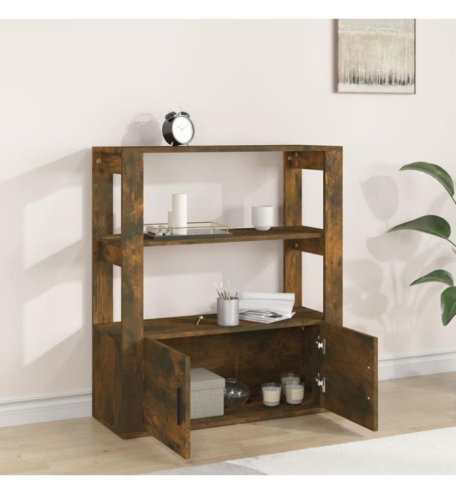 Sideboard Räuchereiche 80x30x90 cm Holzwerkstoff