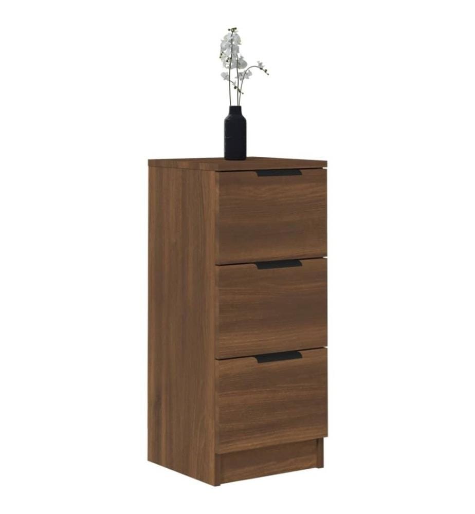 Sideboards 2 Stk. Braun Eichen-Optik 30x30x70 cm Holzwerkstoff
