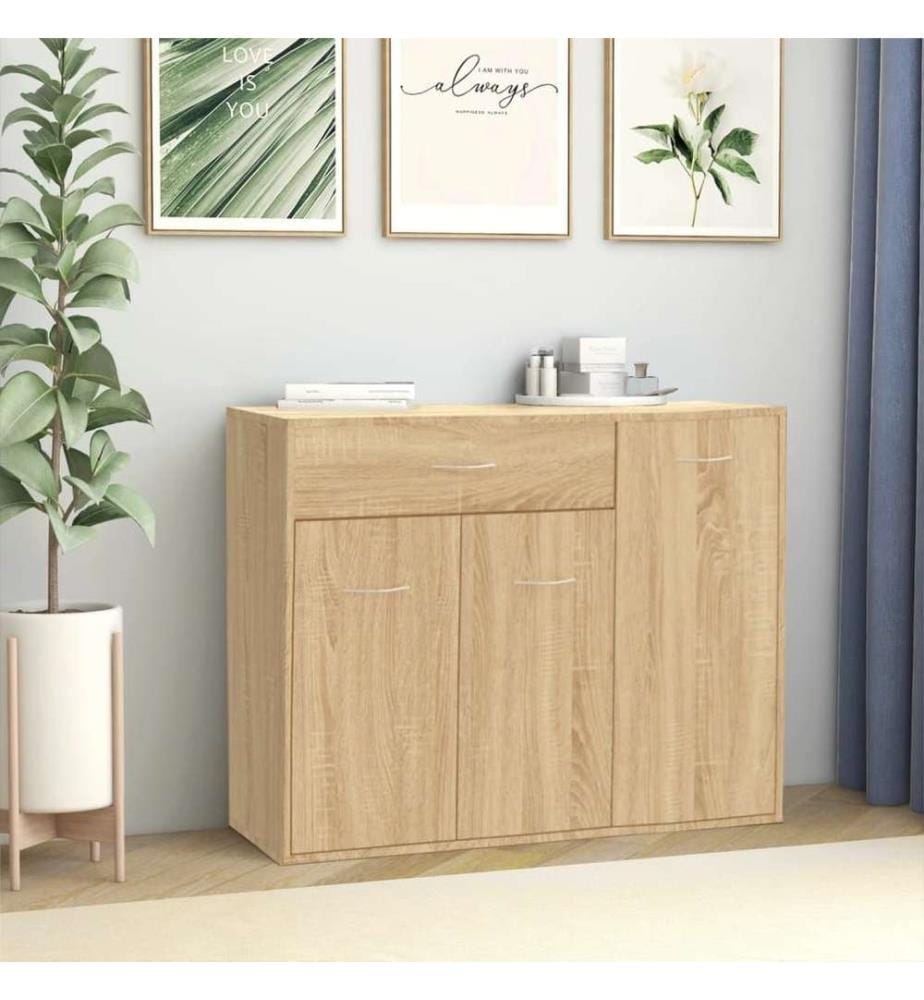 Sideboard Sonoma-Eiche 88x30x70 cm Holzwerkstoff