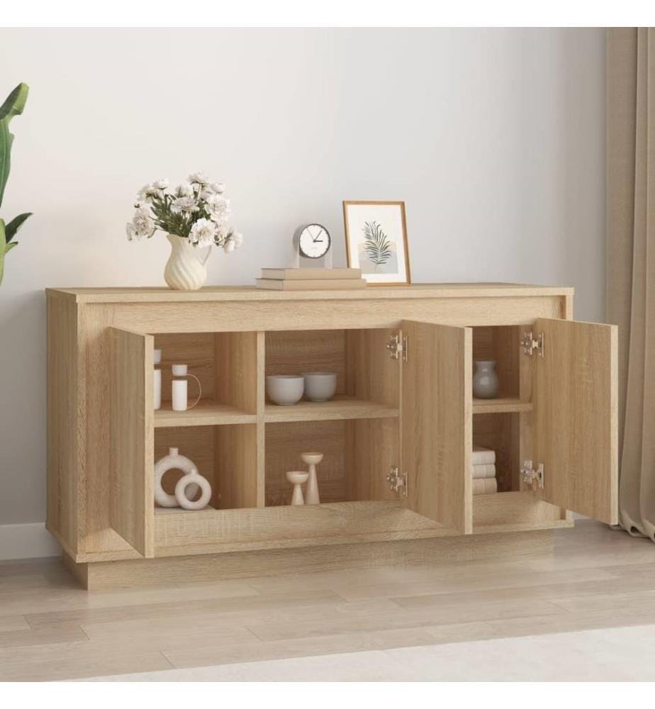 Sideboard Sonoma-Eiche 102x35x55 cm Holzwerkstoff
