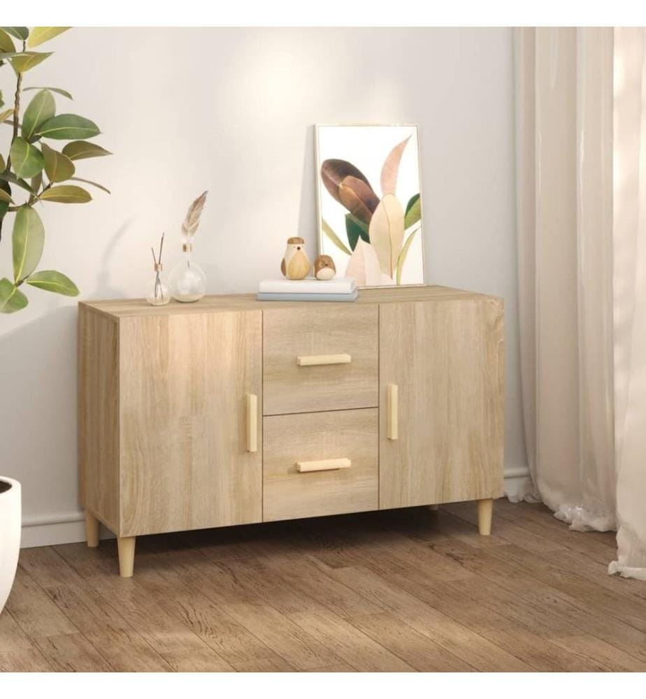 Sideboard Sonoma-Eiche 100x36x60 cm Holzwerkstoff