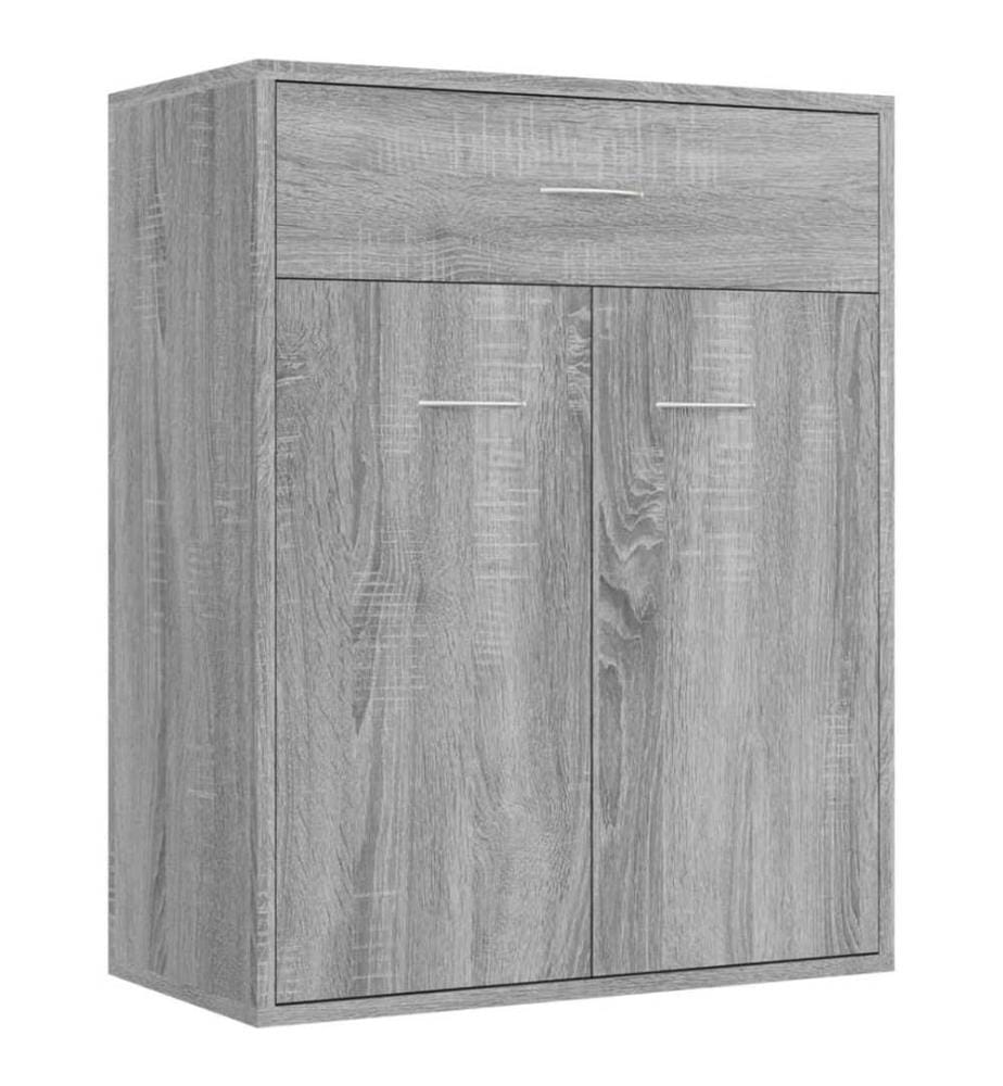 Sideboard Grau Sonoma 60x30x75 cm Holzwerkstoff