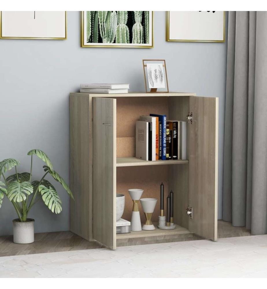 Sideboard Sonoma-Eiche 60x30x75 cm Holzwerkstoff