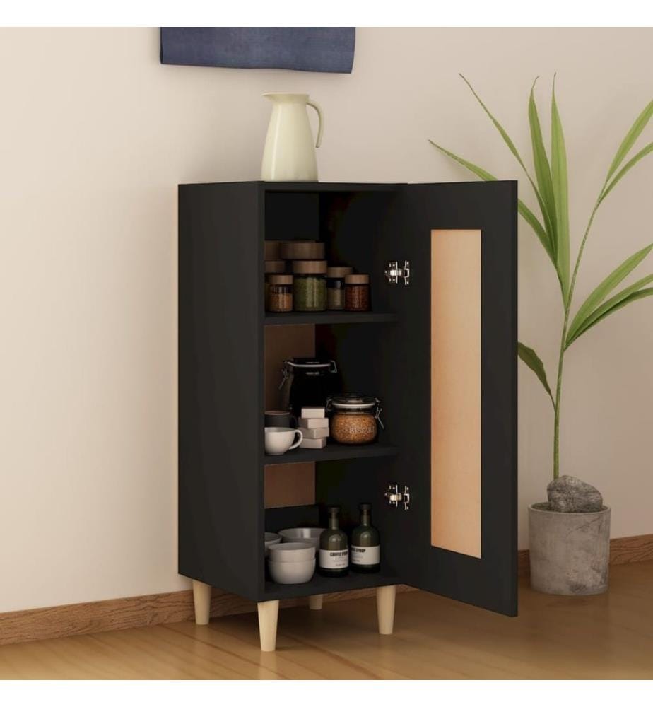 Sideboard Schwarz 34,5x34x90 cm Holzwerkstoff