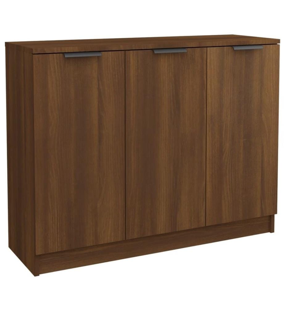 Sideboard Braun Eichen-Optik 90,5x30x70 cm Holzwerkstoff