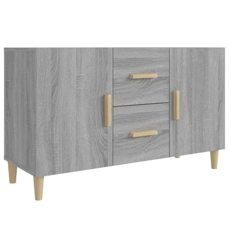 Sideboard Grau Sonoma 100x36x60 cm Holzwerkstoff