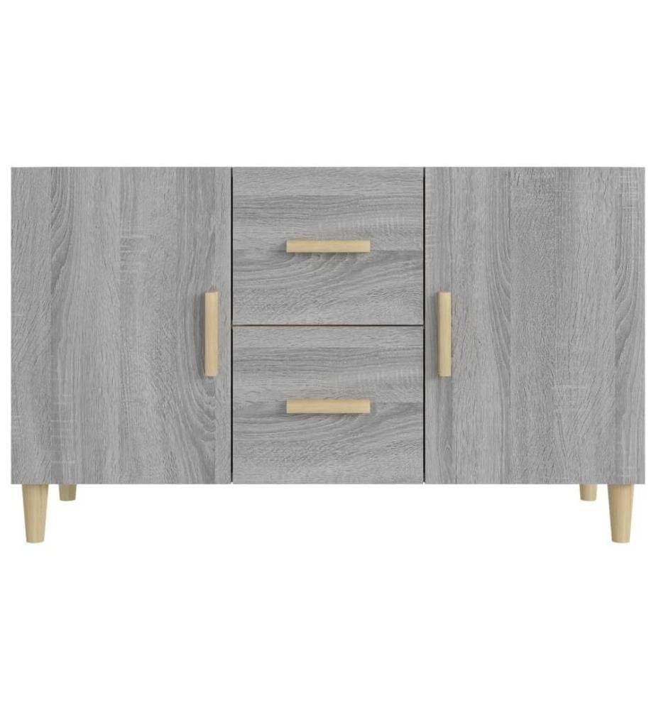 Sideboard Grau Sonoma 100x36x60 cm Holzwerkstoff