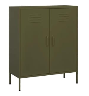 Lagerschrank Olivgrün 80x35x101,5 cm Stahl