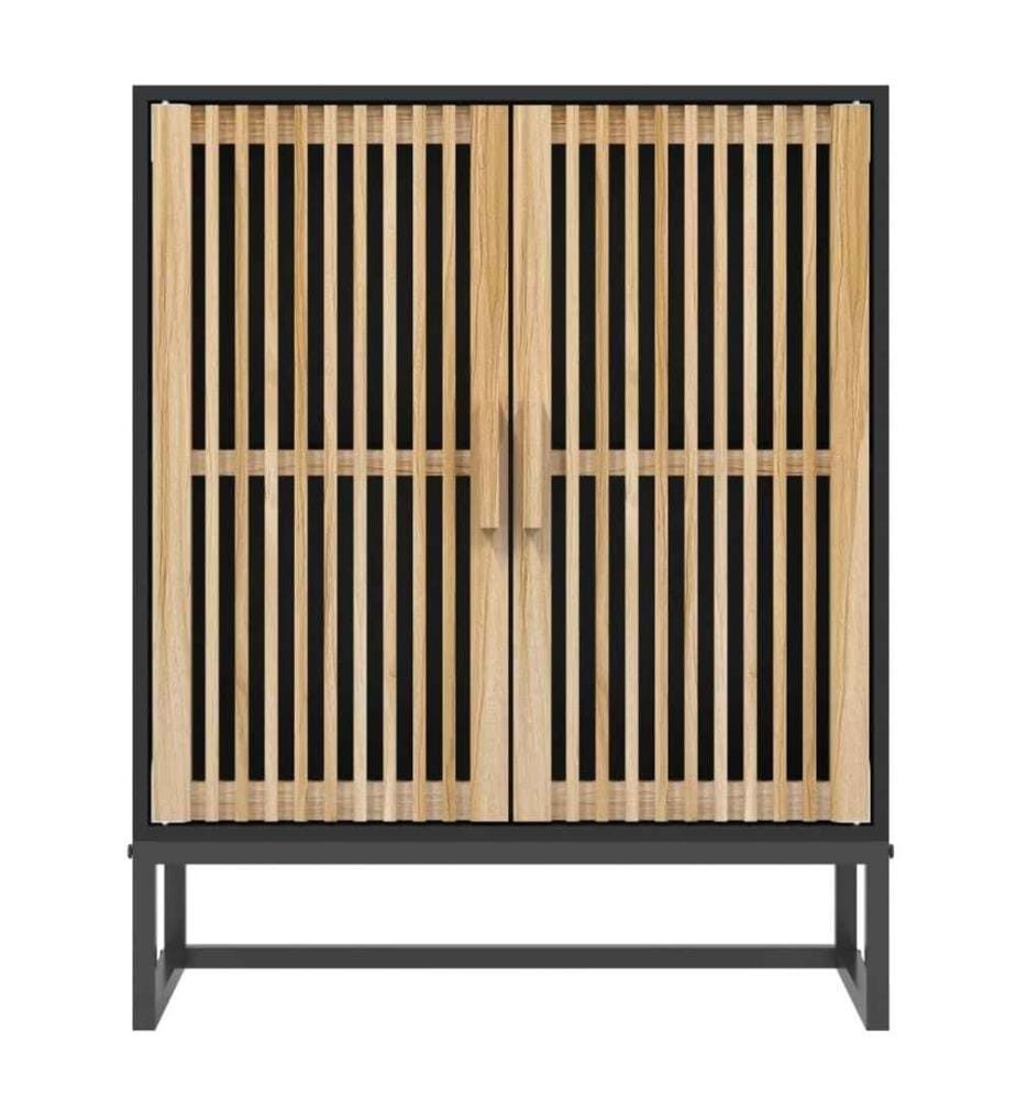 Sideboard Schwarz 60x30x75 cm Holzwerkstoff