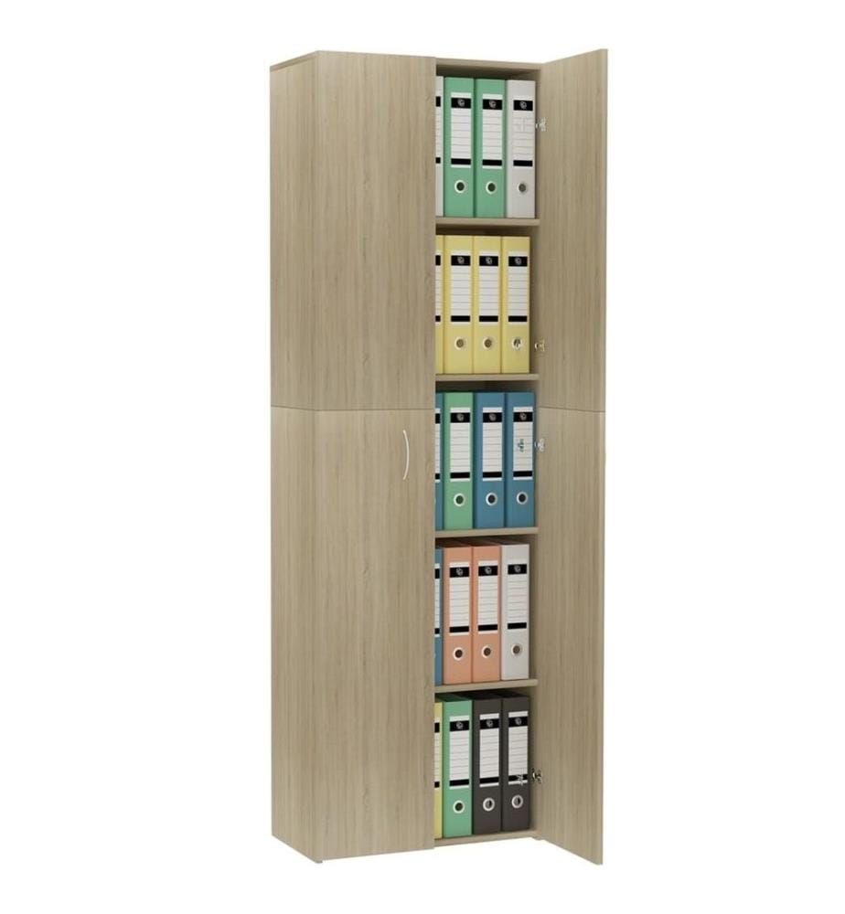 Büroschrank Sonoma-Eiche 60x32x190 cm Holzwerkstoff