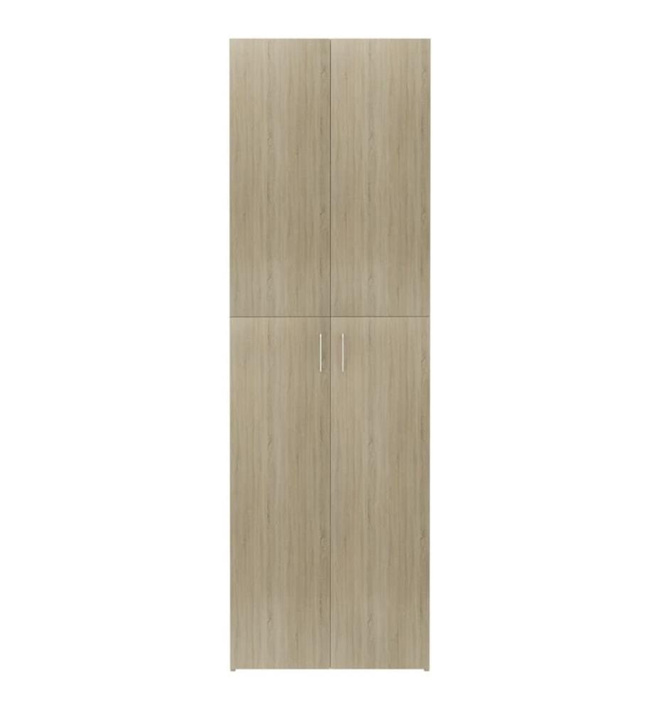 Büroschrank Sonoma-Eiche 60x32x190 cm Holzwerkstoff