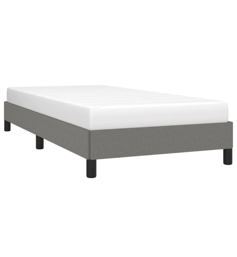 Bettgestell Dunkelgrau 80x200 cm Stoff