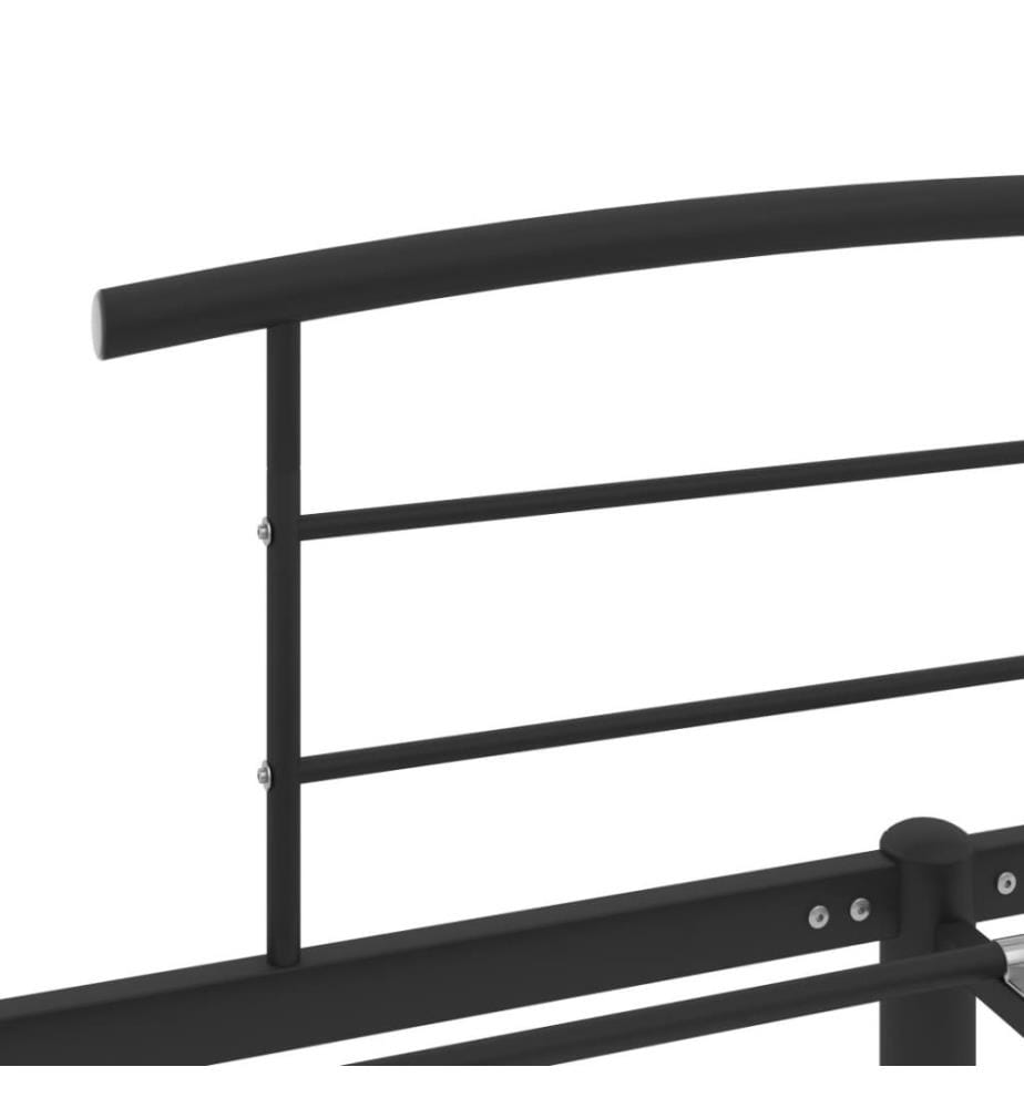 Bettgestell Schwarz Metall 120x200 cm